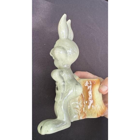 Vintage 1950's Bugs Bunny Cartoon Character Planter Marked Warner BROS Brothers! - Picture 8 of 10